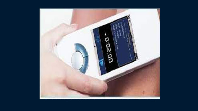 applying the nes miHealth to the body